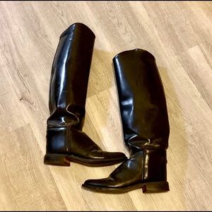Vintage English Leather Riding Boot